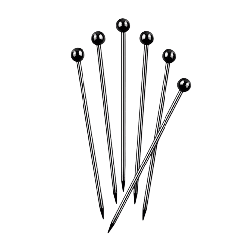 COCKTAIL PICKS BLACK SPHERICAL